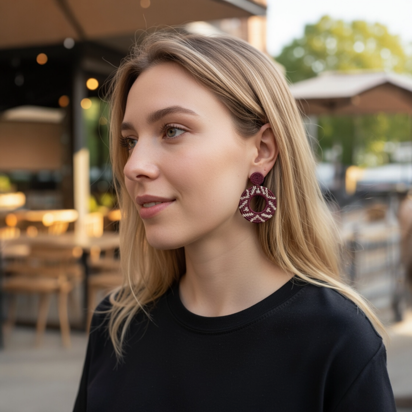 Boucles d'oreilles "Nivé" • Fibre de Werregue 🌿