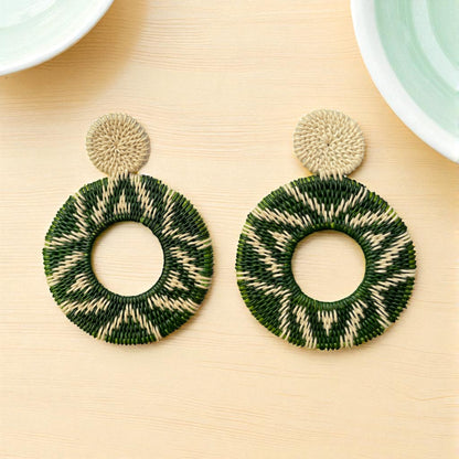 Boucles d'oreilles "Nivé" • Fibre de Werregue 🌿
