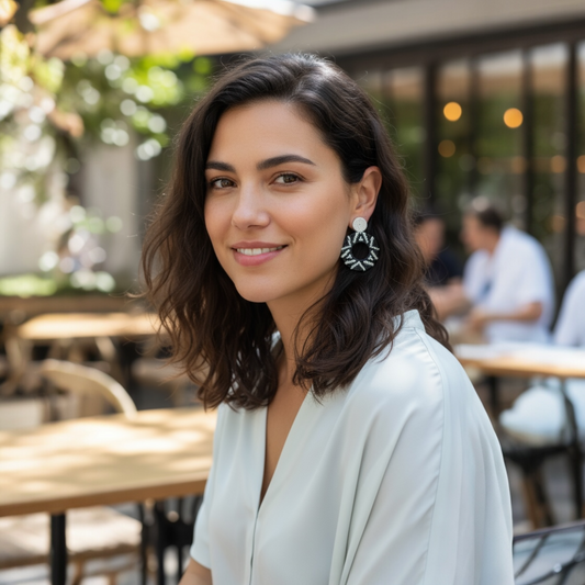 Boucles d'oreilles "Nivé" • Fibre de Werregue 🌿