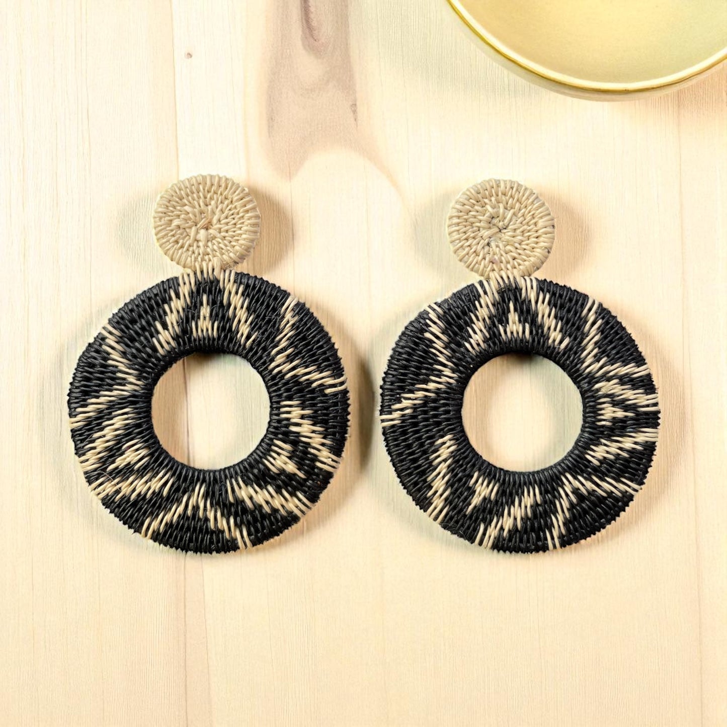 Boucles d'oreilles "Nivé" • Fibre de Werregue 🌿