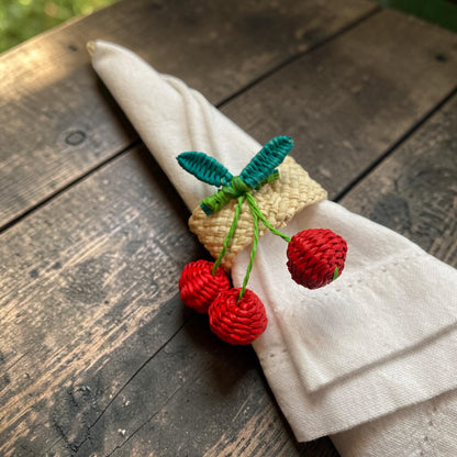 Rond de serviette "LunaIraca" – Fibre naturelle artisanale 🌙