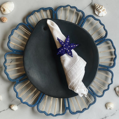 Rond de serviette "LunaIraca" – Fibre naturelle artisanale 🌙
