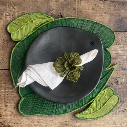 Rond de serviette "LunaIraca" – Fibre naturelle artisanale 🌙