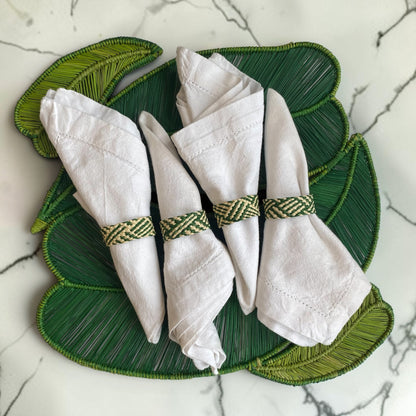 Rond de serviette "LunaIraca" – Fibre naturelle artisanale 🌙